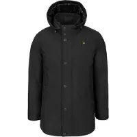 Blauer for man. 25WBLUK03142 Chester removable hooded parka black (L), Casual, Polyester