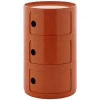 Kartell Componibili big -säilytyskaluste 3-osainen oranssi