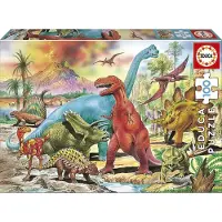 Educa 100 Dinosaurs - Multi/patterned - ONE SIZE