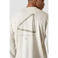 ICANIWILL Grit Stonewashed Long Sleeve T-shirt Print Light Beige