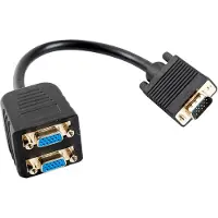 Lanberg VGA, Uros - VGA, Naaras 2x adapter 20 cm