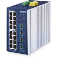 Planet IGS-4215-16T4X, Hallittu, L2/L4, Gigabit Ethernet (10/100/1000), Täysin kaksipuolinen, Seinäkiinnitteinen