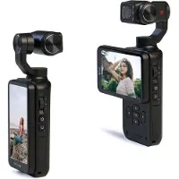 Orro Ordro Pocket M5 kamera 3-akselisella gimbalilla, 5K, vloggaamiseen ja YouTubeen - musta
