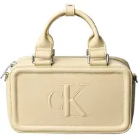 Calvin Klein Bold Ck Elongated Mini Tote - Cream - ONE SIZE