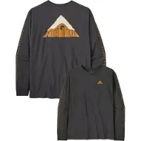 Patagonia Driftways Organic Pitkähihainen T-paita ink black Koko S
