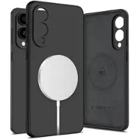 Tech-Protect Samsung Galaxy S25 Edge Nestemäinen silikonikotelo - MagSafe-yhteensopiva - musta