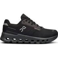 ON Juoksukengät 'Cloudrunner 2 Waterproof' vaaleanharmaa / tummanharmaa / musta