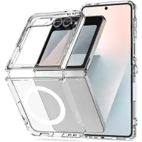 Tech-Protect Samsung Galaxy Z Flip6/Flip7 FE Flexair Magneettinen Hybridikotelo - Läpinäkyvä