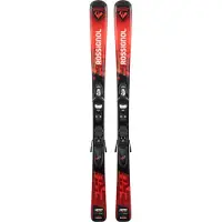 Rossignol Kids' On Piste Skis Hero JR 100-140 + Kid-X Red/Black Laskettelusukset 110