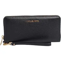 Michael Kors Jet Set Travel Continental -nahkainen lompakko/rannekoru - musta/kultainen keskikokoinen