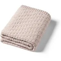PurePower BABY ONO 1647/03 KNITTED COTTON BLANKET BEIGE