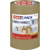 TESA tesapack Paketband 3 Rollen braun (51124-00008-01)
