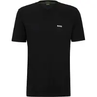 BOSS for man. 50506347 T-shirt V black (L), Casual, Cotton, Short sleeve