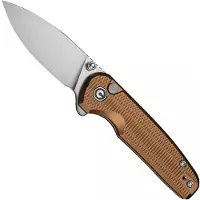 CIVIVI Mini Shakan C20052F-3 Satin Nitro-V, Brown Aluminium, pocket knife