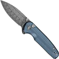 CIVIVI Mini Shakan C20052F-DS1, Damascus, Blue Aluminium, pocket knife