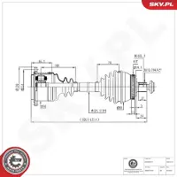 ESEN SKV Vetoakseli 40SKV147