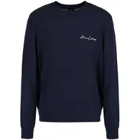 Armani Exchange for man. 8NZM5AZM1YZ1510 Plain navy jumper (XXL), Casual, Acrylic