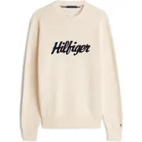 Tommy Hilfiger Seasonal Graphic Cotton Cneck - Cream - XL