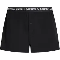 Karl Lagerfeld Bokserishortsit musta / luonnonvalkoinen