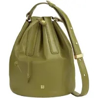 Dudu Toys Filicudi Bucket-laukku Nahka 19 cm Oliivinvihreä