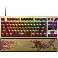 Razer Huntsman V3 Pro Tenkeyless, Langallinen, USB, Optinen näppäinkytkin, QWERTY, RGB LED, Kulta, Keltainen