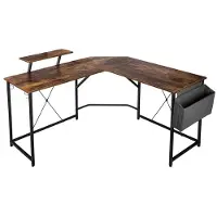 Hobby Hall Kulmapöytä hyllyllä Amora Rustic