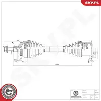 ESEN SKV Vetoakseli 40SKV001