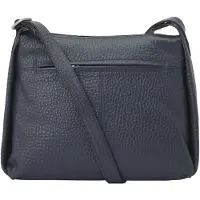 VOi Hirsch Crossbody-laukku Nahka 29 cm Sininen