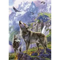Educa Wolves in the Rocks 500p palapeli
