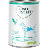 Concept for Life 6x375g Veterinary Diet Hypoallergenic Insect koiran märkäruoka