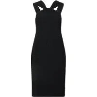 Ralph Lauren Double Crepe-Cocktail Dress - Black - 46