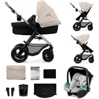 Kinderkraft MOOV 2 Air 3-in-1 Yhdistelmävaunut, Moonlight Grey