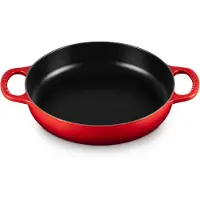 Le Creuset - Signature Valurautapata matala 3,2 L 28 cm Cerise