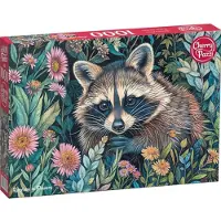 CherryPazzi Raccoon in Flowers 1000p palapeli