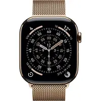 Apple Watch 46mm Milanese Loop Gold - M/L