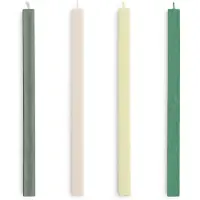 HAY Square Candle kynttilä mix 4-pack Greens-whites