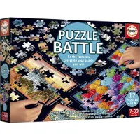 Educa Puzzle - - Taistelumatka - 12 puzzlea - 42 palaa - Teema Matkailu ja kartat