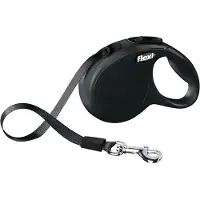 Flexi - Hihna New Classic Band Musta X-Small, 3 m max 12 kg - Koirat - Kaulapannat