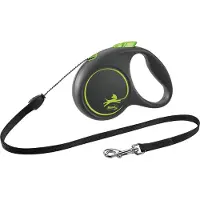 Flexi - Kelatalutin Black Design Cord Vihreä, 5m, S, max 12kg - Koirat - Kaulapannat