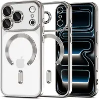 TechProtection MagFlex MagSafe Case for iPhone 17 Pro Max - Clear Silver