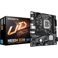 Gigabyte H610M D3W, Intel, LGA 1700, Intel Celeron, Intel Core i3 12th Gen, Intel Core i3 13th Gen, Intel Core i3 14th Gen, Intel..., LGA 1700, DDR5