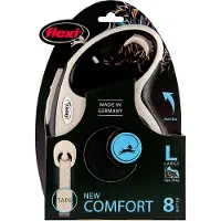 Flexi - New Comfort Tape Black Large, 8 m - Koirat - Kaulapannat