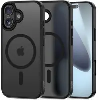 Tech-Protect iPhone 17 Magmat Kotelo - MagSafe-yhteensopiva - Matta Musta