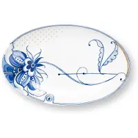 Pip studio The Blue Bird White -tarjoilulautanen 25.5 x 16.5 cm