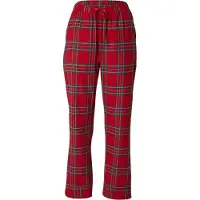 Hunkemoller Pant Flannel Straight Check - Red - XS