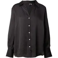 Vero Moda Vmsommer Ls Shirt Wvn Noos - Black - XS