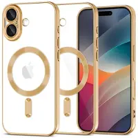 Tech-Protect iPhone 17 MagFlex -kotelo - MagSafe-yhteensopiva - Kirkas / Kulta