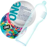 One Pleasure Plus - sisäuritettu kondomi - 12 kpl