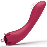 Dark Red Brand Vibraattori - hieromasauva 2in1 Rose Series
