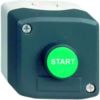 Schneider Electric ELECTRIC PAINIKEKOTELO TUMMAN HARMAA, PAINIKE"START" (XALD103)